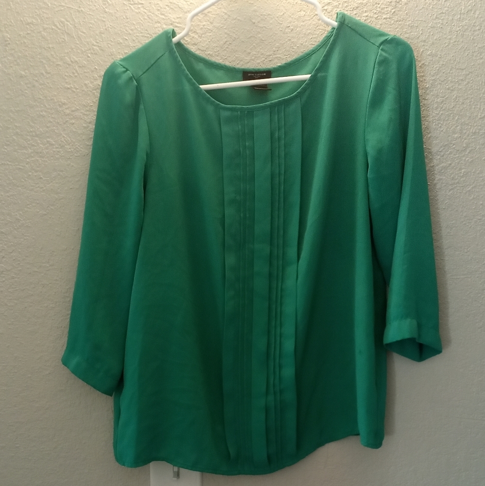 Green blouse